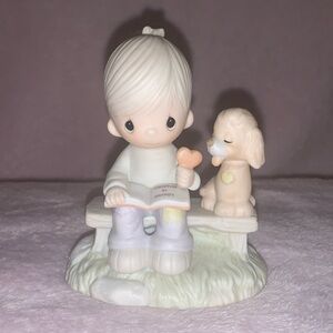 Precious Moments Porcelain Figuring- Loving is Sharing